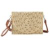 Straw Clutch Crossbody with Gold Threads – Mixed Color