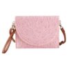 Stitched Straw Clutch & Convertible Crossbody Bag