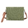 Stitched Straw Clutch & Convertible Crossbody Bag
