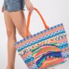 Boho Pom Pom Fringe Tote – Printed Beach Bag