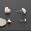 Twin Hearts Petite Stud Earrings – Polished Heart Pair