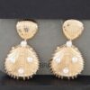 Pearled Seashell Drop Earrings – Sculpted Shell Charms