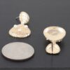 Pearled Seashell Drop Earrings – Sculpted Shell Charms