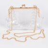 Clear PVC Clutch with Vintage Gold Clasp
