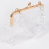 Clear PVC Clutch with Vintage Gold Clasp