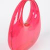 Transparent Acrylic Clutch with Gold-Chain Strap