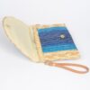 Faux Straw Envelope Clutch – Colorful Woven Design