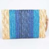 Faux Straw Envelope Clutch – Colorful Woven Design