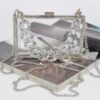 Clear Acrylic Hard Case with Stoned Chain Strap