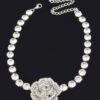 Rhinestone Flower Choker – Sparkling Floral Accent