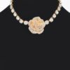Rhinestone Flower Choker – Sparkling Floral Accent