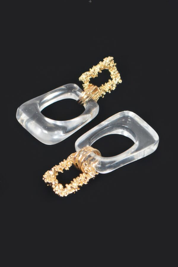 Chic Triangle Yarn Earrings – Faux Straw Texture, 2″ Drop