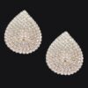 Rhinestone Stud Earrings – Gold-Tone Radiant Duo