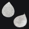 Rhinestone Stud Earrings – Gold-Tone Radiant Duo