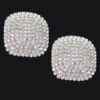 Gold-Tone Rhinestone Stud Earrings – Sparkling Round