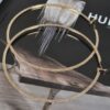 Rhinestone Hoop Earrings – Double-Layer 12cm
