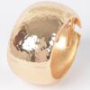 Hammered Metal Bangle – Oval Textured Bracelet