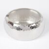 Hammered Metal Bangle – Oval Textured Bracelet