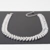 Arrow-Link Shiny Choker Necklace – Reflective Chain