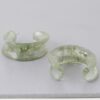 Multi Marble Stone Hoop Earrings – 1.4″ Rounded Hoops