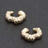 Plastic Cuff Earring – Gold-Plated Compact Style