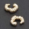 Plastic Cuff Earring – Gold-Plated Compact Style