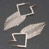 Cascading Rhinestone Drop Earrings