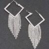 Cascading Rhinestone Drop Earrings