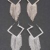 Cascading Rhinestone Drop Earrings