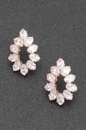 Double Rhinestone Stud Earrings – Polished Shine