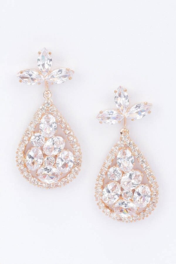 Rhinestone Earring Set – Elongated Sparkle