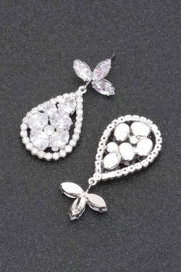 Rhinestone Earring Set – Elongated Sparkle