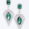 Rhinestone Drop Earrings – Elongated Sparkle