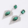Rhinestone Drop Earrings – Elongated Sparkle