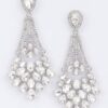 Rhinestone Drop Earrings – Elongated Sparkle