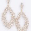 Rhinestone Drop Earrings – Elongated 3.5-inch Sparkle