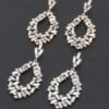 Rhinestone Drop Earrings – Elongated 3.5-inch Sparkle