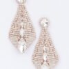 Rhinestone Drop Earrings – Elongated Sparkle
