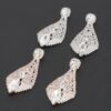 Rhinestone Drop Earrings – Elongated Sparkle