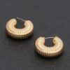 Vintage-Inspired Gold-Plated Spiral Hoop Earrings