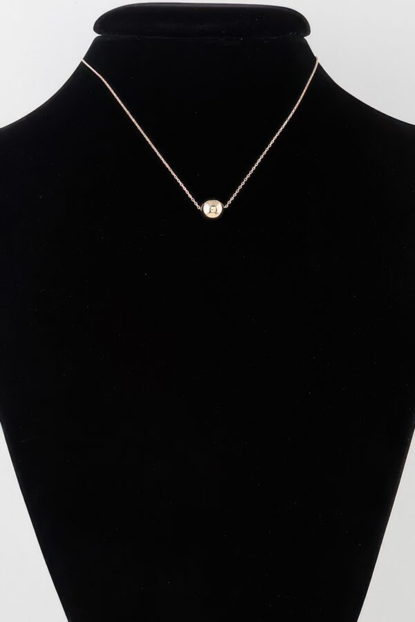 Polished Small-Bead Chain Necklace – 16 inch