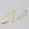 Crystal Mickey Chain Necklace – Gold-Plated Rhinestone Pendant