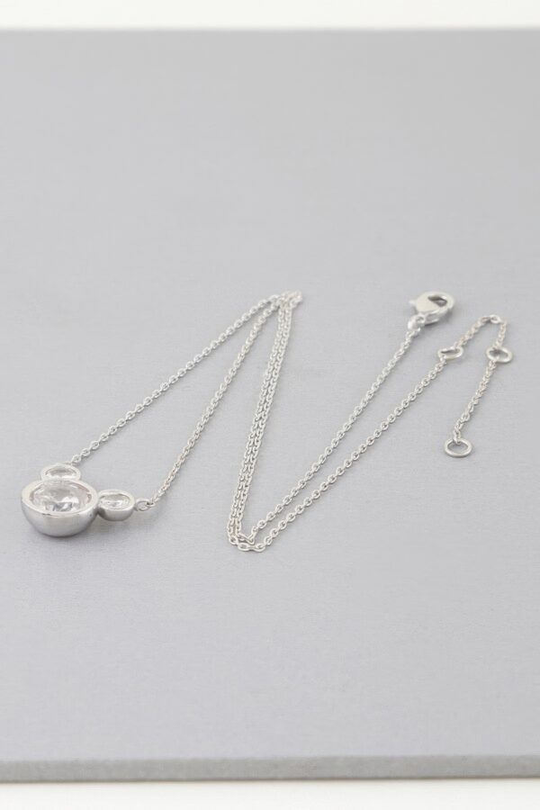 Crystal Mickey Chain Necklace – Gold-Plated Rhinestone Pendant