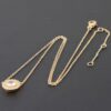 Rhinestone Pendant Necklace – Polished 16″ Chain