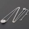 Rhinestone Pendant Necklace – Polished 16″ Chain