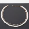 Delicate Triple Pearl Necklace on 16-Inch Chain