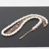 Delicate Triple Pearl Necklace on 16-Inch Chain