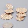 Triple Hammered Disc Drop Earrings – Cascading Discs
