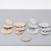 Triple Hammered Disc Drop Earrings – Cascading Discs