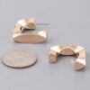 Geometric Cubic Hoop Earrings – Square 1″